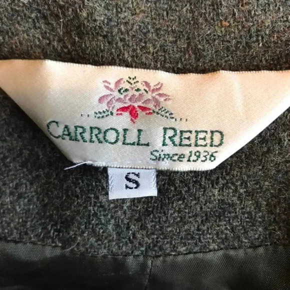 VTG Carroll Reed 90s Y2K 100% Pure Wool Cozy Women Blazer Size S Pocket - Picture 4 of 6